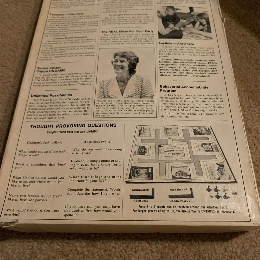 Ungame 1975 Vintage Christian Version Board Game